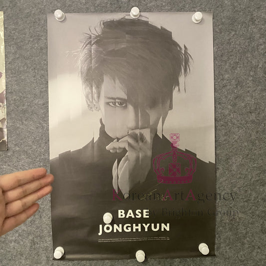 Shinee Jonghyun poster BASE AND EVERYBODY 30x20 Autographed