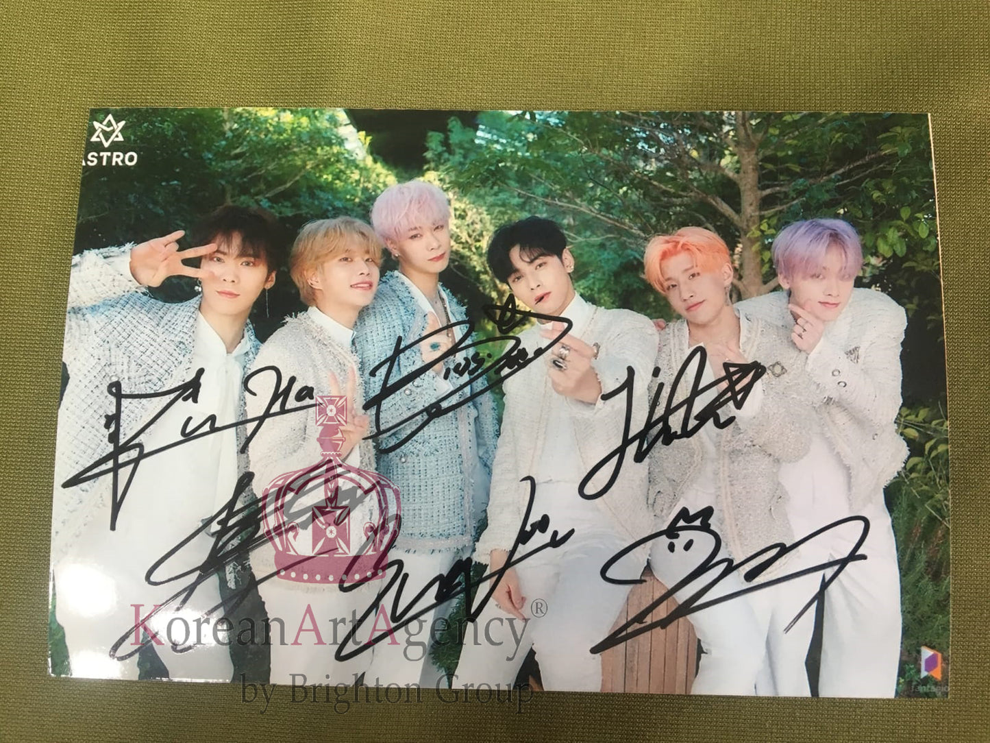 Astro Autograph Set - Moon Bin, Cha Eun Woo, Rocky, Yoo San-ha, Jinjin, MJ