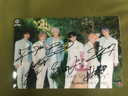 Astro Autograph Set with Moon Bin, Cha Eun Woo, Rocky, Jinjin & MJ