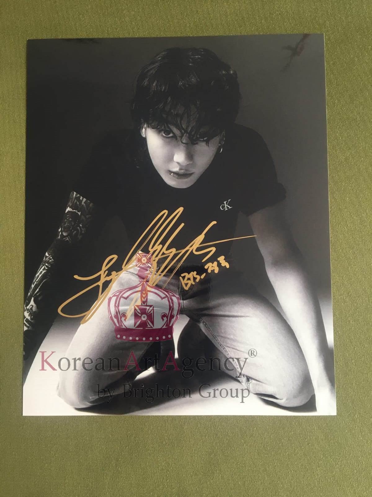 BTS Jungkook Calvin Klein Campaign Global Ambassador 6inches Autograph