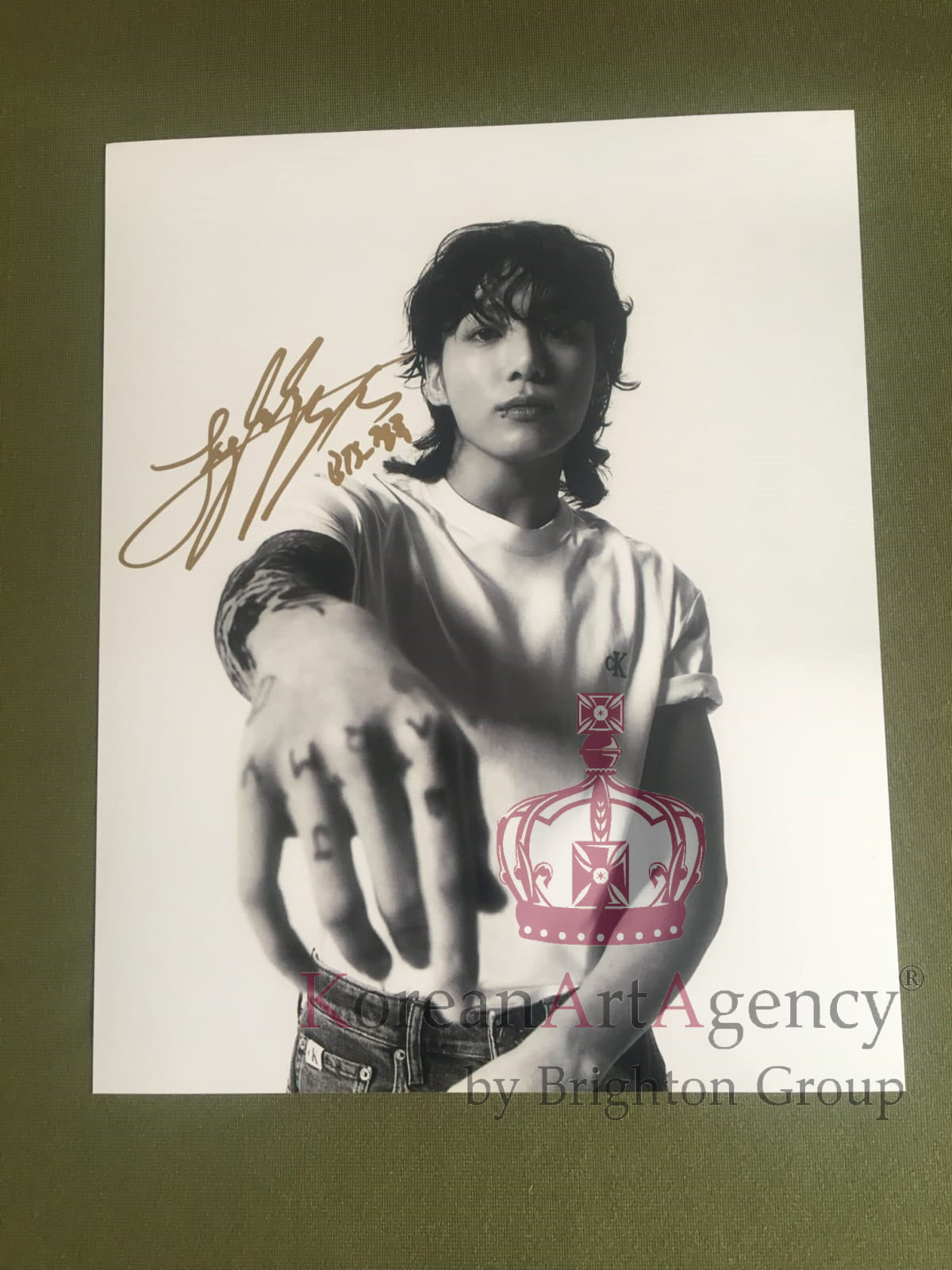 BTS Jungkook Calvin Klein Campaign Global Ambassador 6inches Autograph