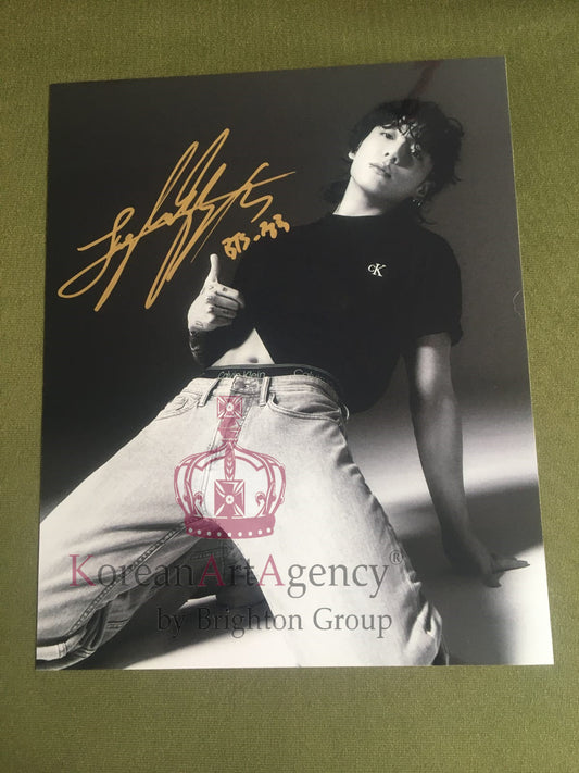 BTS Jungkook Calvin Klein Campaign Global Ambassador 6inches Autograph