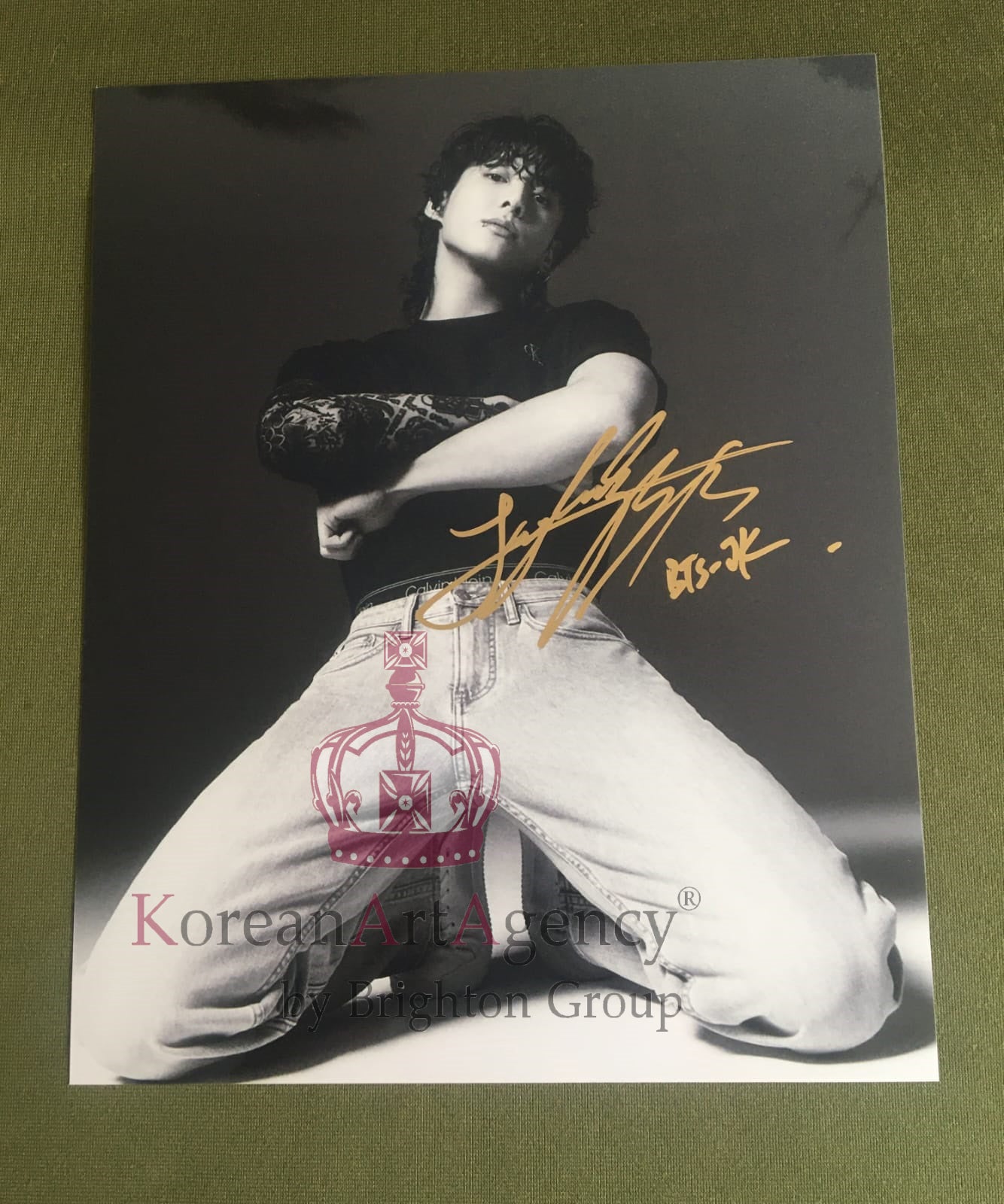 BTS Jungkook Calvin Klein Campaign Global Ambassador 6inches Autograph