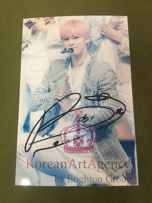 ASTRO Moon Bin 6-inch autograph signature