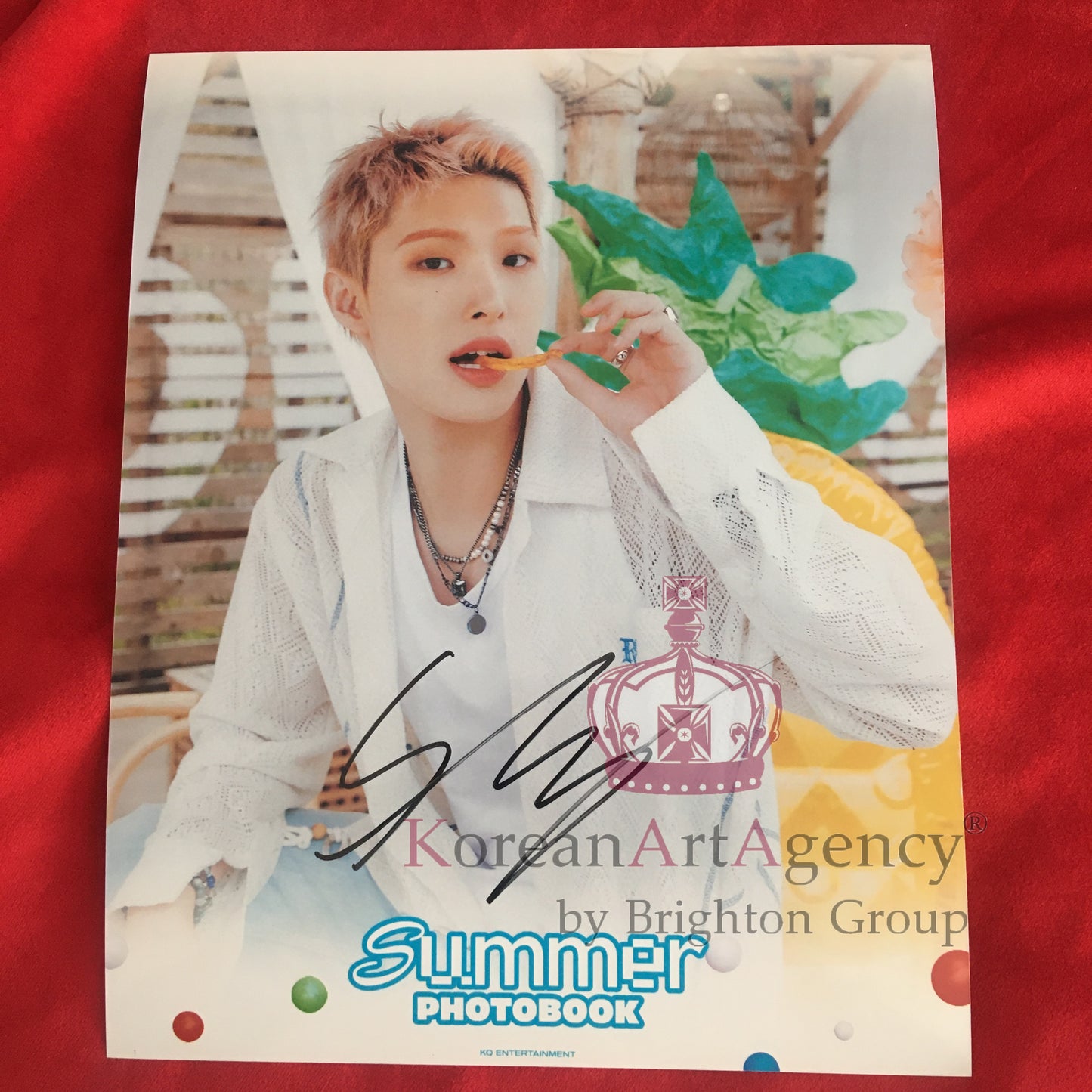 ATEEZ Mingi Summer 2022 autograph K-pop collectible