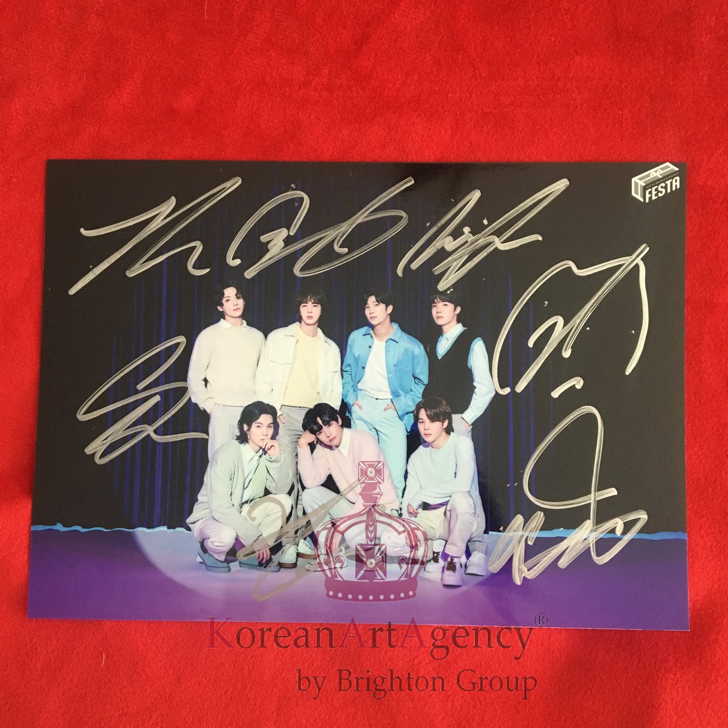 BTS Autograph Group Fotos Jimin JHope RM Jin Suga Jungkook V 7inches