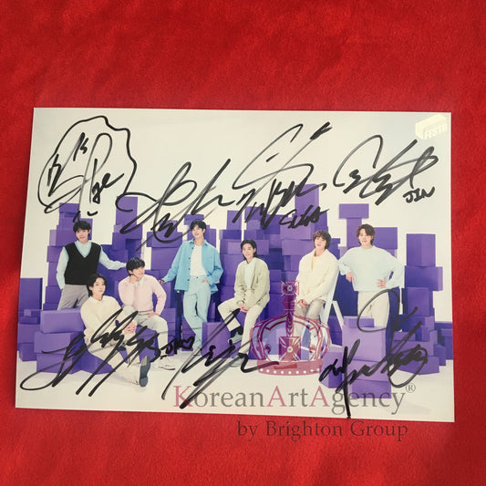 BTS Autograph Group Fotos Jimin JHope RM Jin Suga Jungkook V 7inches