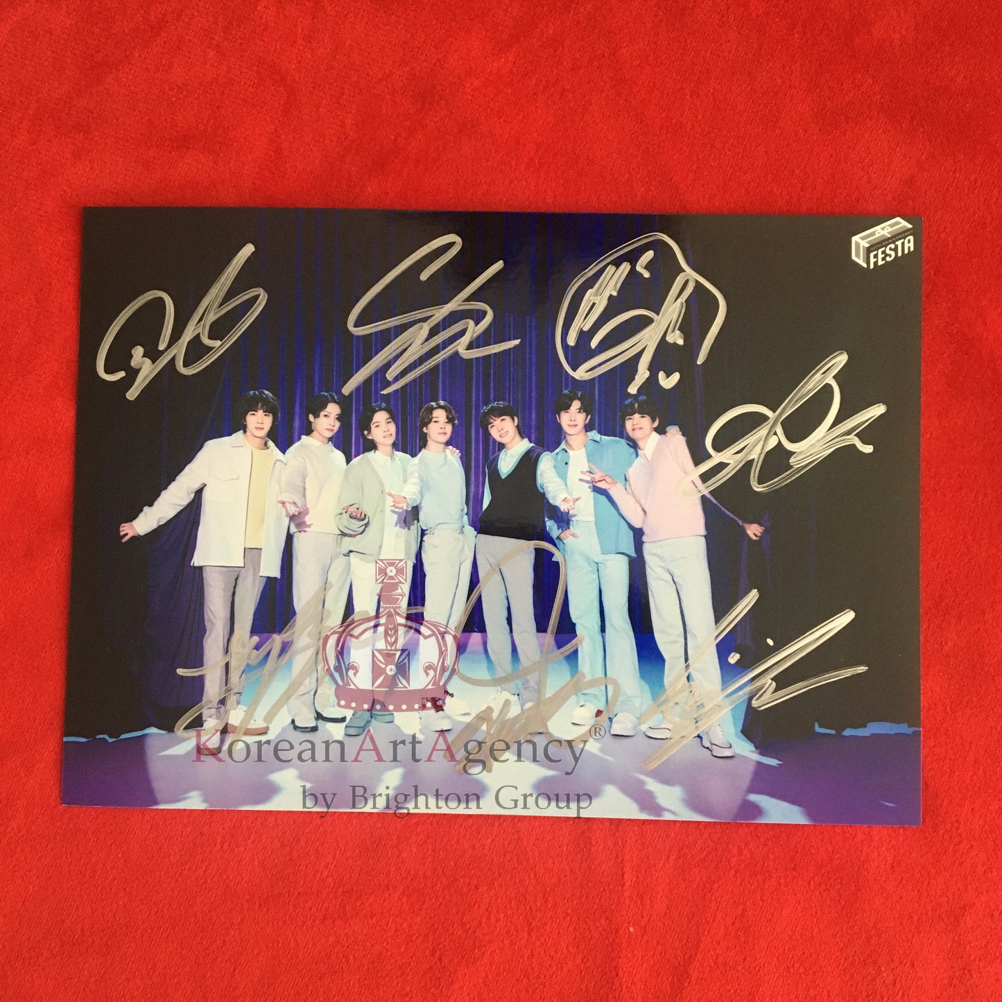 BTS Autograph Group Fotos Jimin JHope RM Jin Suga Jungkook V 7inches