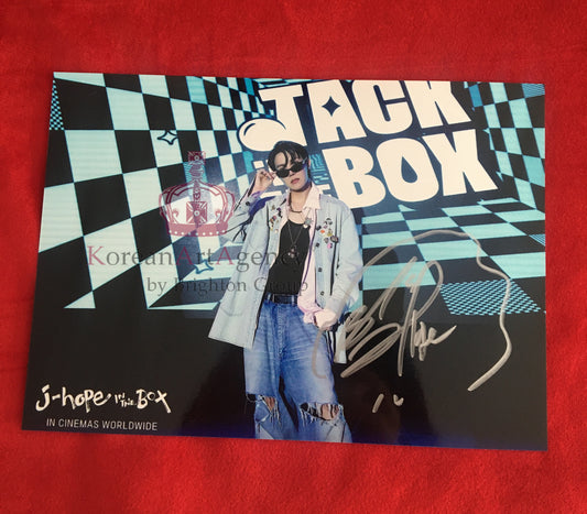 BTS Jhope Autograph 7inches