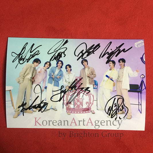 BTS Autograph Group Fotos Jimin JHope RM Jin Suga Jungkook V 6inches