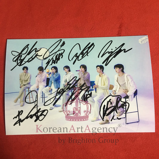 BTS Autograph Group Fotos Jimin JHope RM Jin Suga Jungkook V 6inches