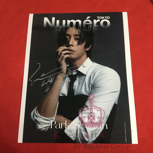 Park Seo Joon Numéro Tokyo September 2023 Issue 10 inches Foto Autograph