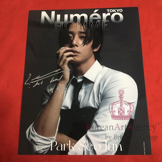 Park Seo Joon Numéro Tokyo September 2023 Issue 10 inches Foto Autograph