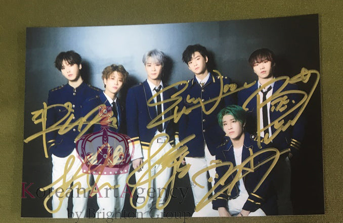 Astro Autograph Moon Bin Cha Eun Woo Rocky Yoo San-ha Jinjin MJ 7inches