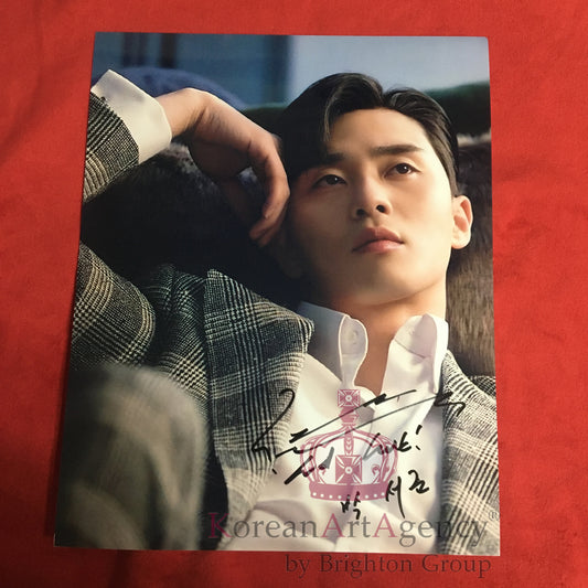 Park Seo Joon What's Wrong with Secretary Kim Limited Rare 10inches Autograph