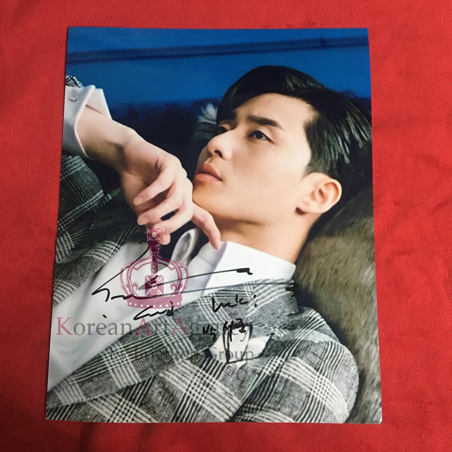 Park Seo Joon What's Wrong with Secretary Kim Limited Rare 10inches Autograph