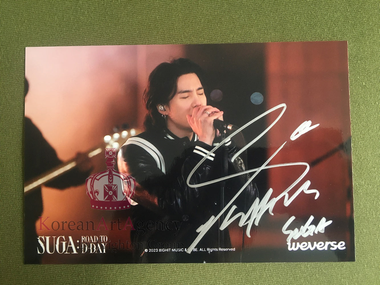 BTS Suga D-Day 7inches Autograph