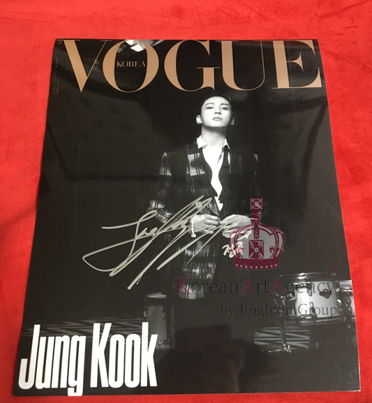 BTS Jungkook Vogue October 2023 10inches Foto Autograph