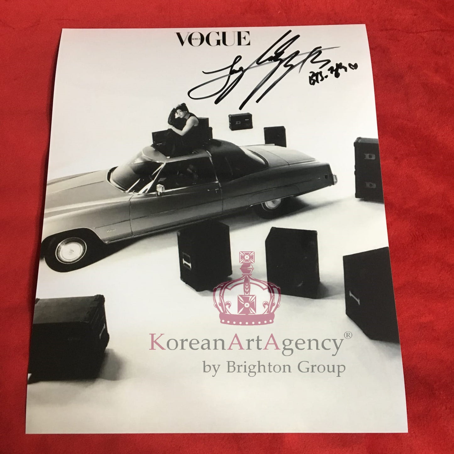 BTS Jungkook Vogue October 2023 10inches Foto Autograph