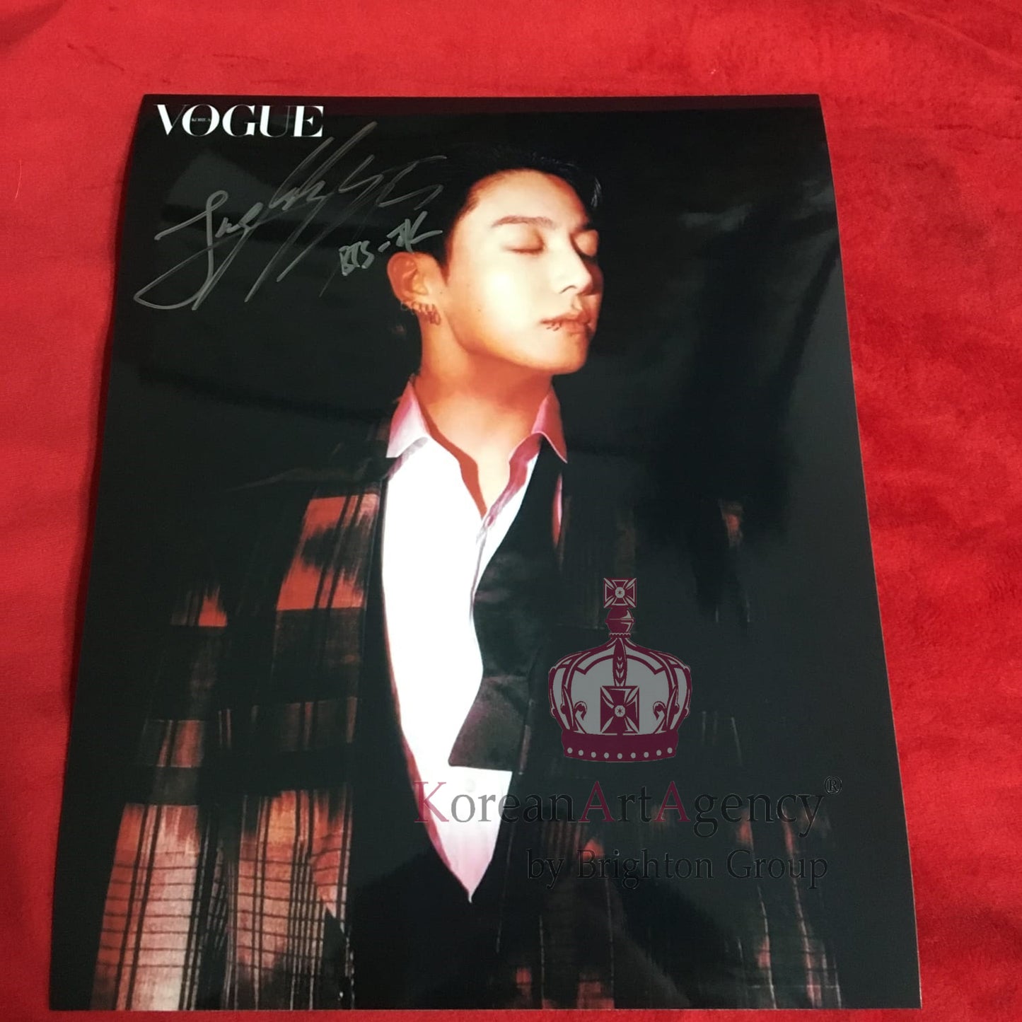 BTS Jungkook Vogue October 2023 10inches Foto Autograph