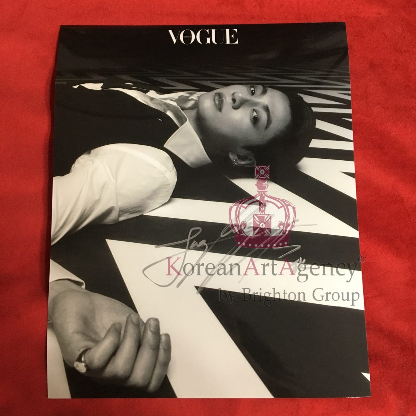 BTS Jungkook Vogue October 2023 10inches Foto Autograph