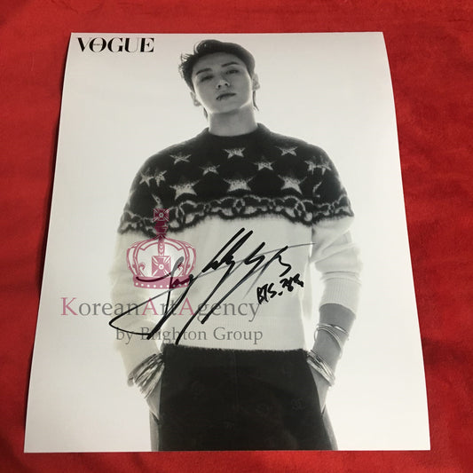 BTS Jungkook Vogue October 2023 10inches Foto Autograph