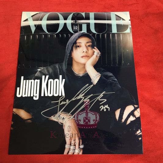 BTS Jungkook Vogue October 2023 10inches Foto Autograph