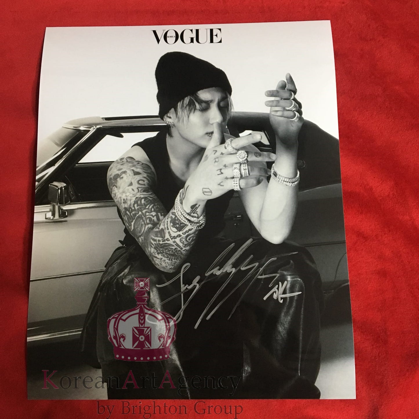 BTS Jungkook Vogue October 2023 10inches Foto Autograph