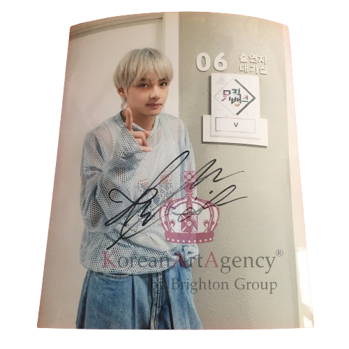 BTS V Kim Tae Hyung 10inches Autograph 2023