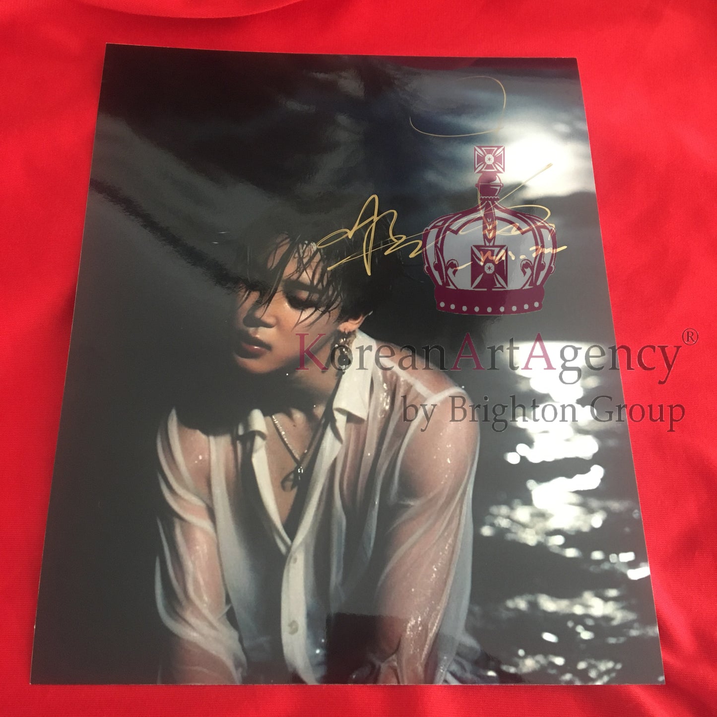 BTS Jimin Water Concept Photoshoot 10inches Autograph