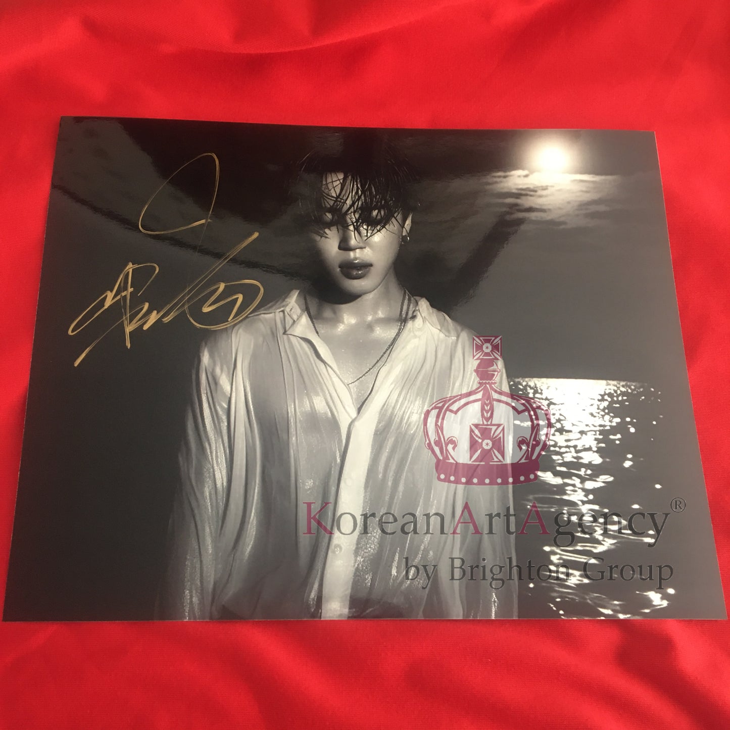 BTS Jimin Water Concept Photoshoot 10inches Autograph