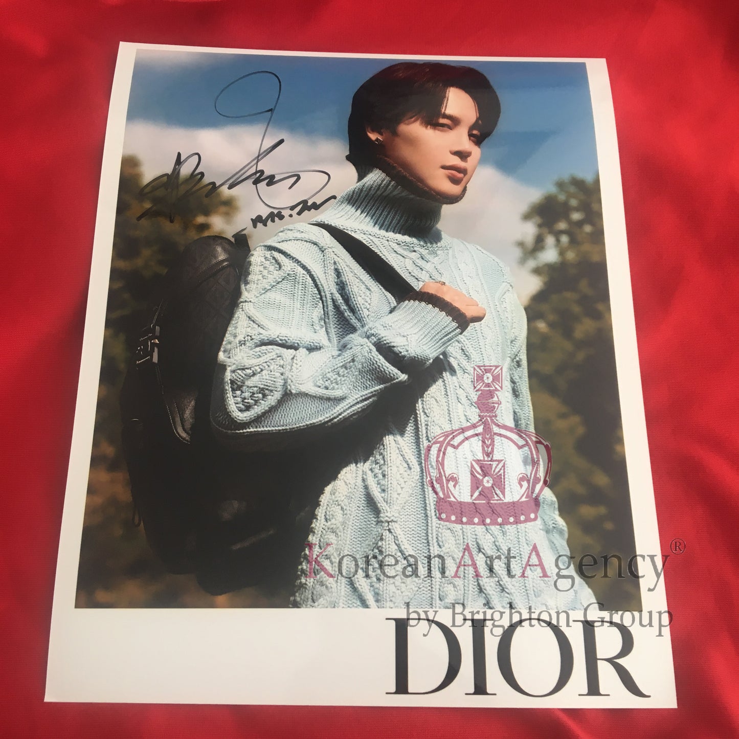 BTS Jimin DIOR 2023 10inches Autograph