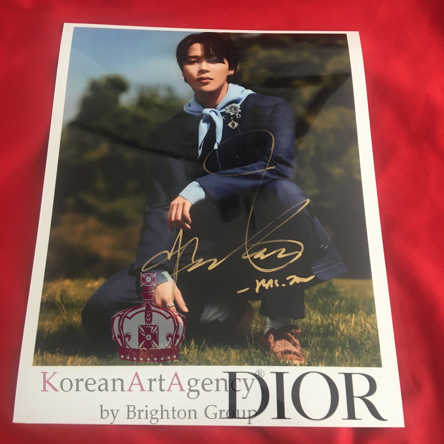 BTS Jimin DIOR 2023 10inches Autograph