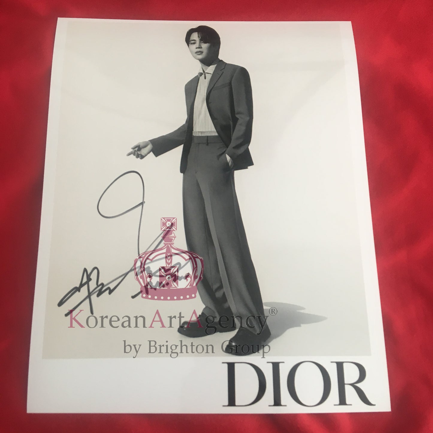 BTS Jimin DIOR 2023 10inches Autograph