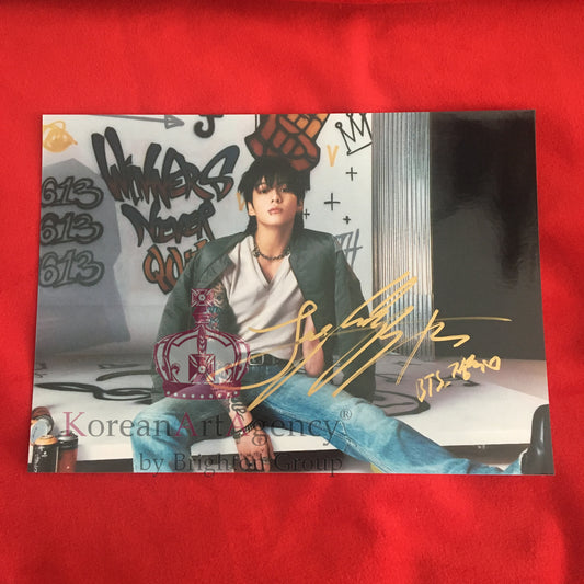 BTS Jungkook Golden 7inches Autograph