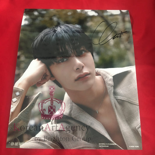 Monsta X Hyungwon 10inches Autograph