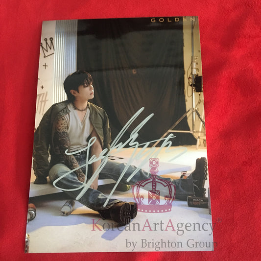 BTS Jungkook Golden 7inches 2023 Autograph