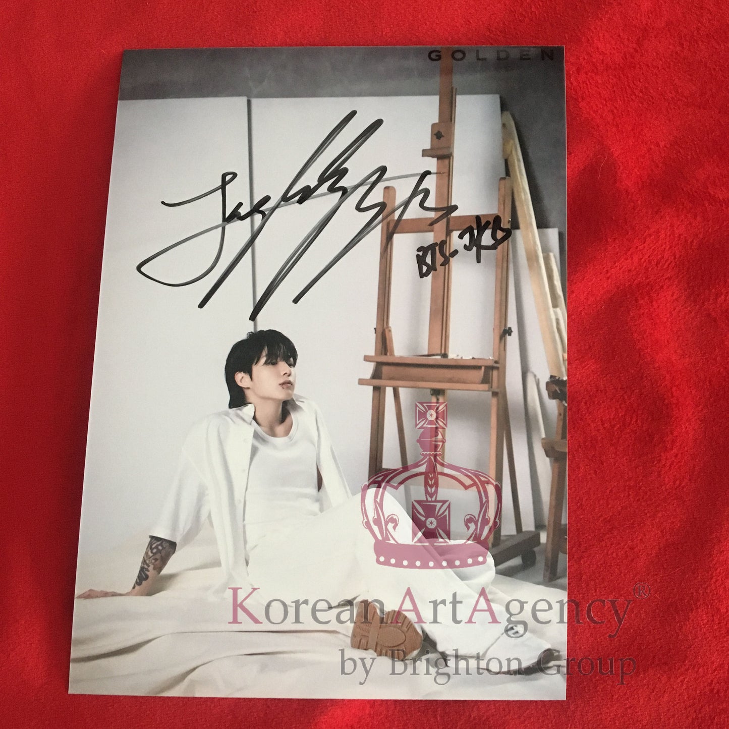 BTS Jungkook Golden 7inches 2023 Autograph