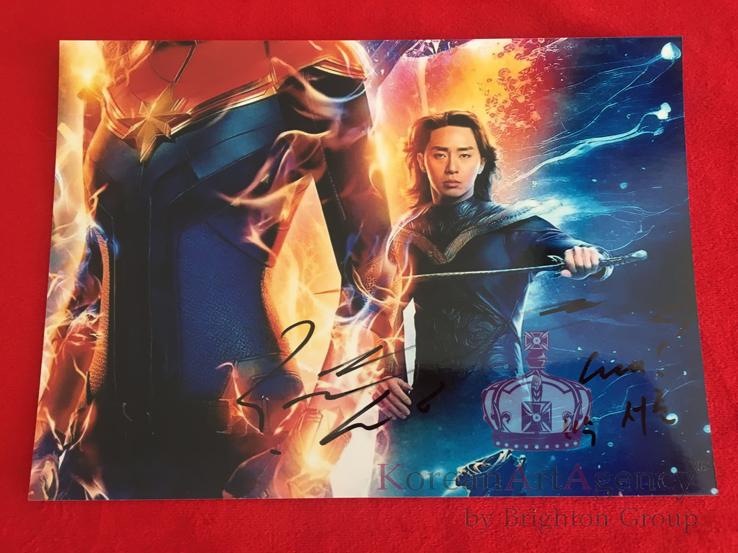 Park Seo Joon 7inches The Marvels 7inches Autograph