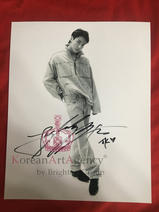 BTS Jungkook Calvin Klein Jeans Campaign 10inches Autograph