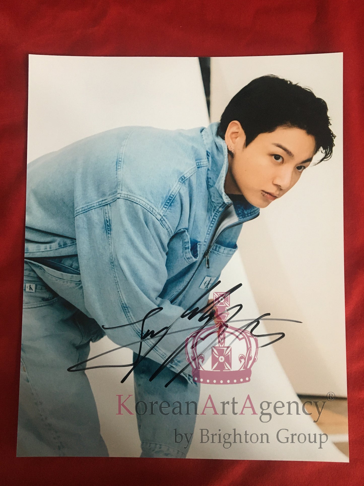 BTS Jungkook Calvin Klein Jeans Campaign 10inches Autograph