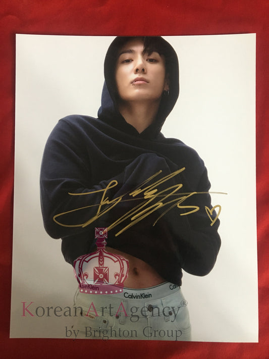 BTS Jungkook Calvin Klein Jeans Campaign 10inches Autograph