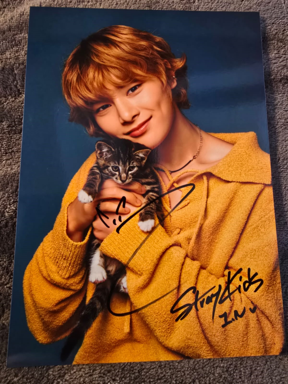 Stray Kids I.N 7inches Autograph