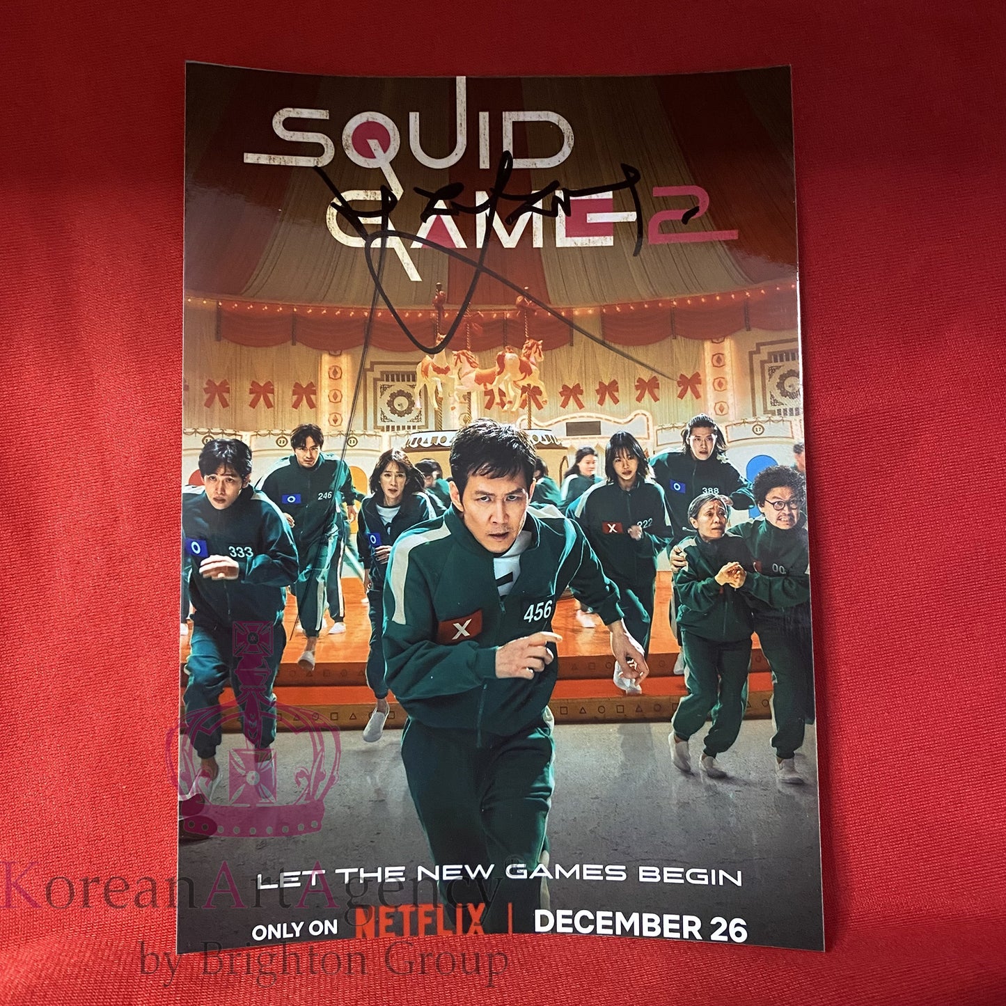 Squid Game Lee Jung Jae 7inches Autograph PRE SALE!! SHIPPING IN 2 WEEKS!