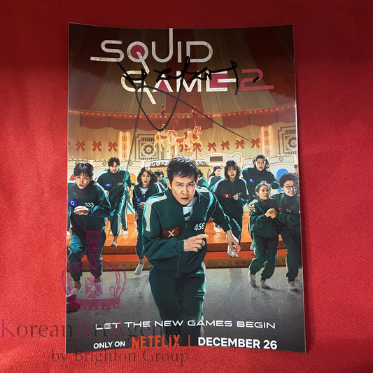 Squid Game Lee Jung Jae 7inches Autograph PRE SALE!! SHIPPING IN 2 WEEKS!