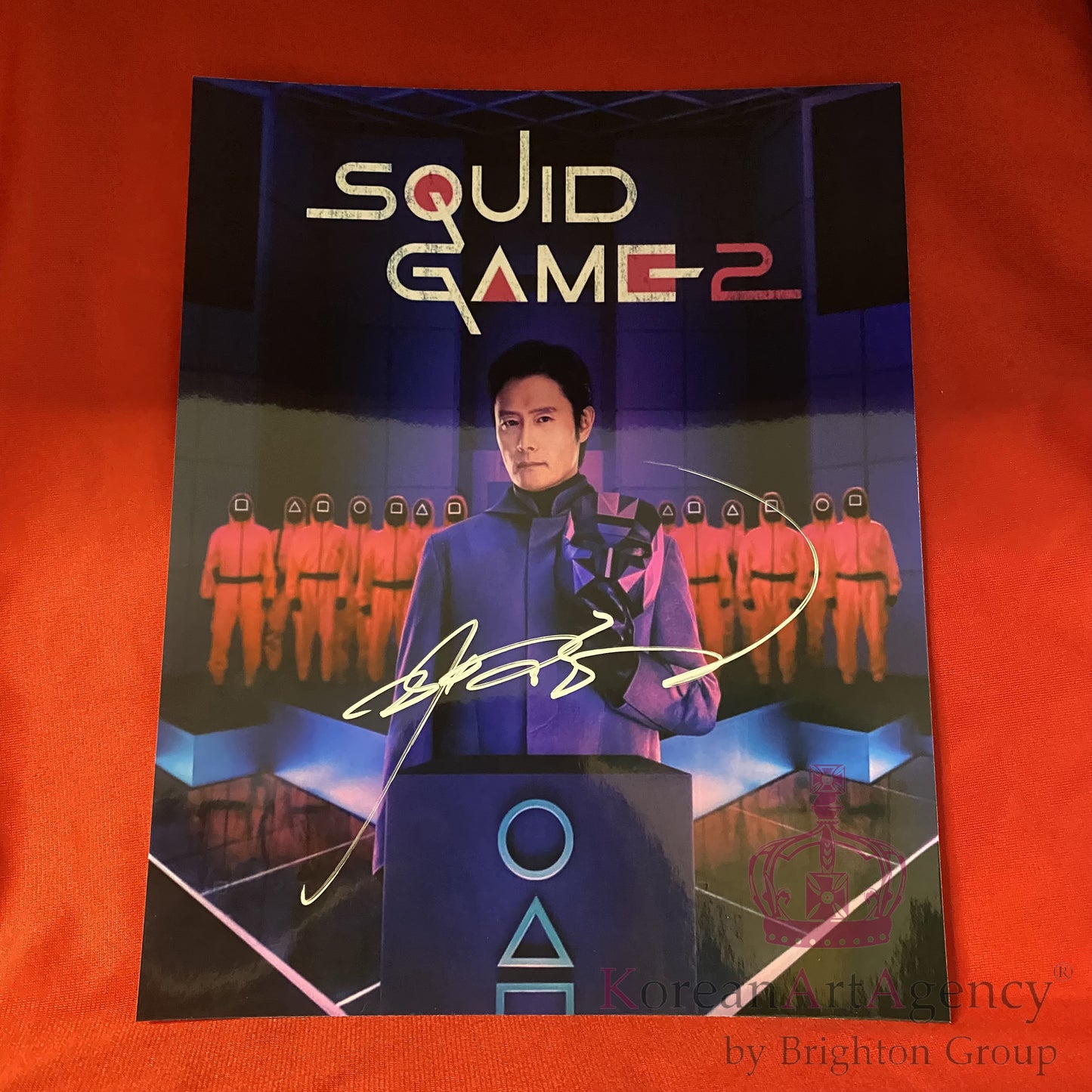 Squid Game Lee Byung Hun 10 inches Autograph PRE SALE!! SHIPPING IN 2 WEEKS!