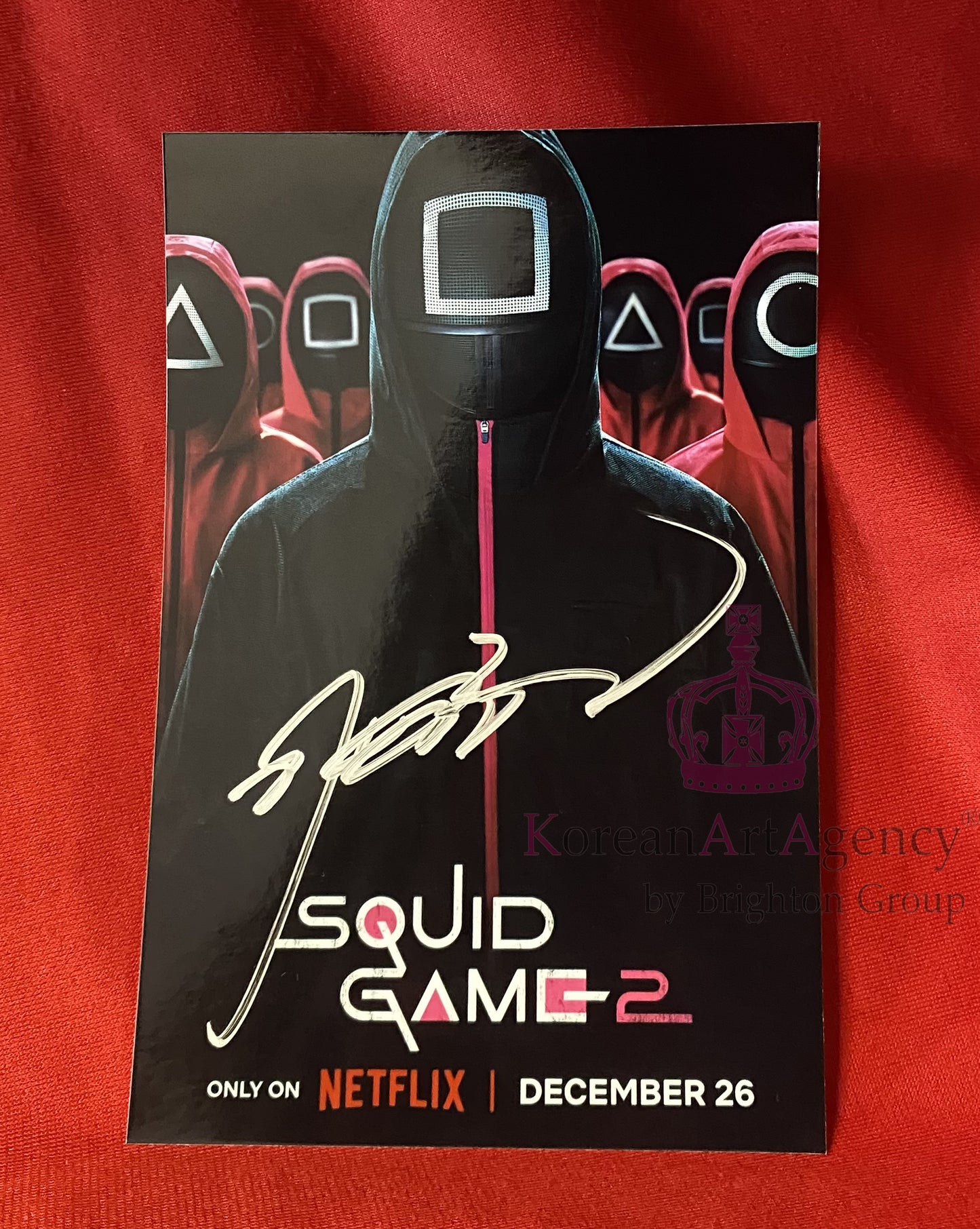 Squid Game Lee Byung Hun 6 inches Autograph