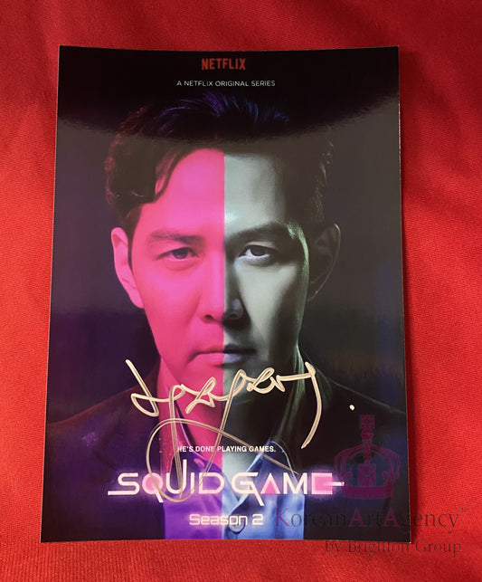 Squid Game Lee Jung Jae 7 inches Autograph