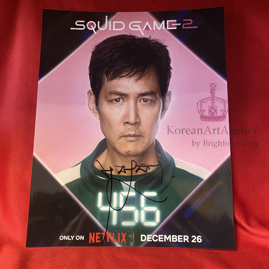 Squid Game Lee Jung Jae 10 inches Autograph