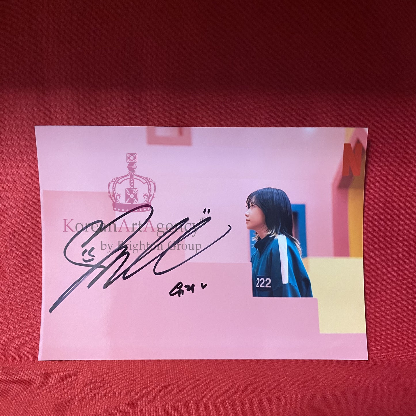 Squid Game Jo Yuri 7 inches Autograph